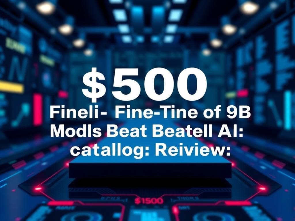 $500 RL Fine-Tune of 9B Model Beats Frontier AI on Catalog Review
