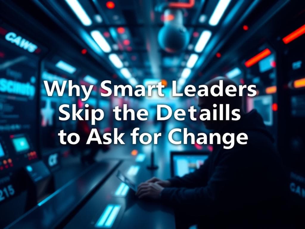 Why Smart Leaders Skip the Details and Ask for Change