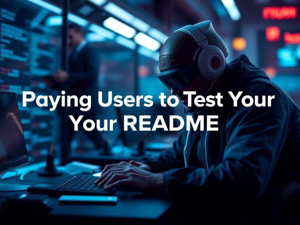 Paying Users to Test Your README: A Developer's UX Wake-Up Call